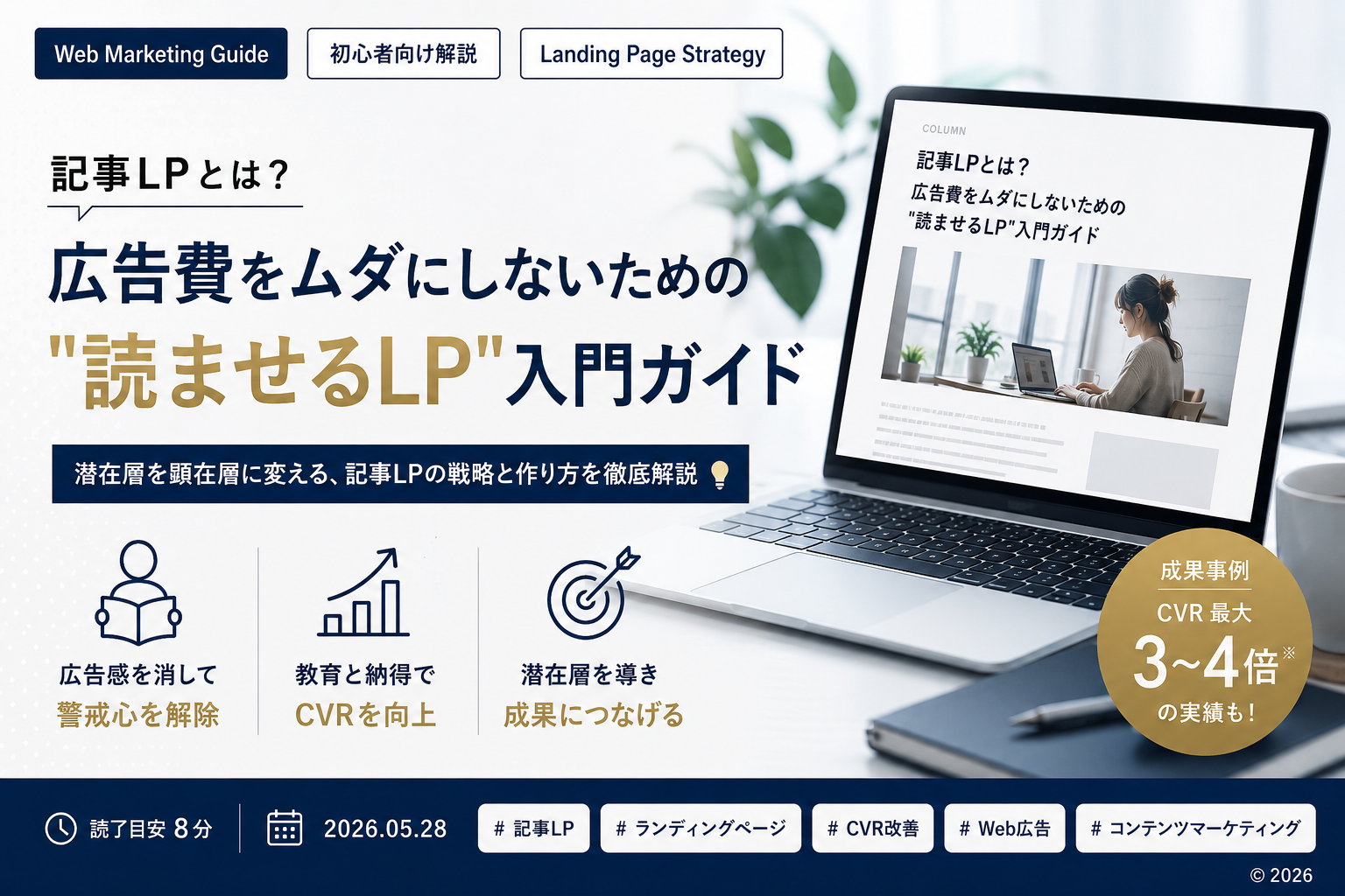 記事LPとは？広告費をムダにしないための